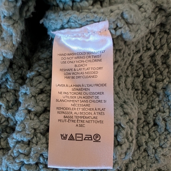 Free People Cropped Cable Knit Sweater Pullover Chunky Cotton Mock Neck Soft - Picture 3 of 6